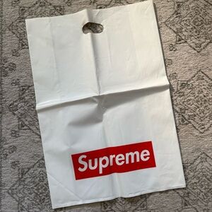 Authentic Supreme Red and White Logo Bag
